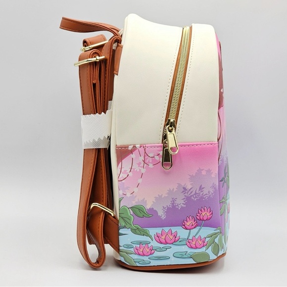 Loungefly Disney Princess And The Frog Tiana Bayou Sunset Mini Backpack w/wallet - Picture 5 of 6